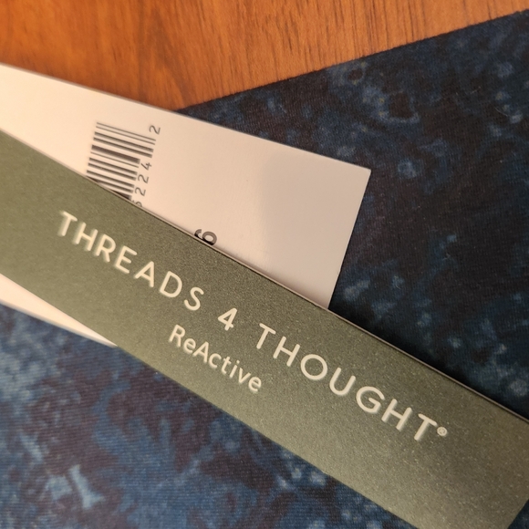 Girl's Threads 4 Thought ReActive Activewear Blue Multi High Rise Leggings - Picture 4 of 7